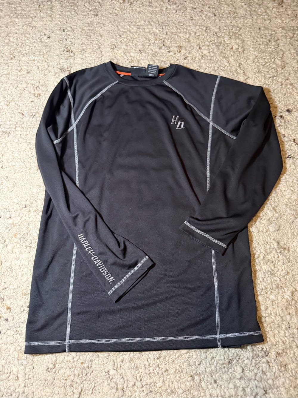 Harley-Davidson Black Long-Sleeve Men's Performance Top